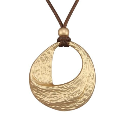Boho Necklaces for Women Chunky Circle Necklace Bohemian Necklaces | Chunky Boho Necklace for Women Layered Boho Circle Leather Choker Necklace Long Vintage Necklaces Bohemian Jewlery Gifts - style: Bohemian Style Necklace
