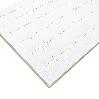 2-Pack 72-Ring Holders Leatherette Foam Padding Jewelry Inserts - Tray/Case Liners - Retail Display, Storage (White) by The Display Guys - color: White - Leatherette, size: Ring Slots - 72