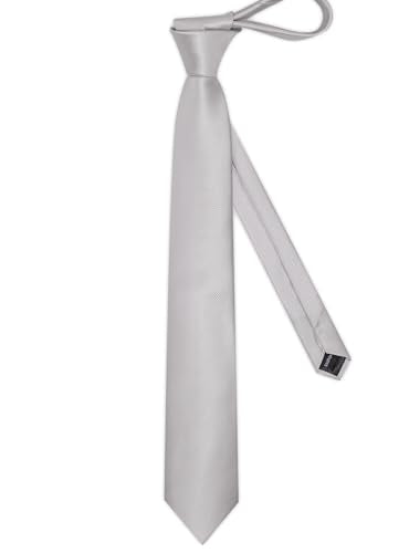 Solid Color Tie and Pocket Square with Tie Clip Lapel Pin Silk Formal Necktie Set Wedding Formal - color: Silver