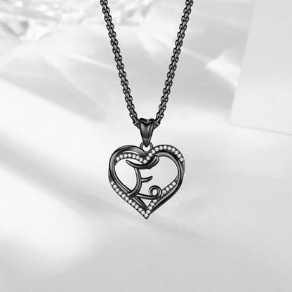 INFUSEU Unique Initial Necklaces for Women Girls Small Heart Letter Jewelry, Meaningful Personalized Gifts - style: E