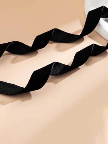 Double-layered Pearl Choker for Women Boho Pearl Bow Choker Necklace Black Velvet Long Ribbon Bow Collarbone Chain Vintage Beaded Choker Necklace Birthday Party Jewelry Christmas Gift