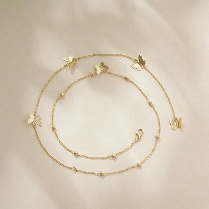 Body Chain Jewelry for Women Rhinestone Back Chain Necklace for Backless Dress Backdrop Chain Necklaces for Women - color: Butterfly