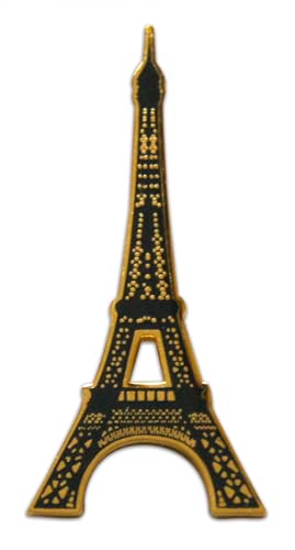 Novel Merk Landmark & Iconic Structures – Cultural Lapel Pin, Hat Pin & Tie Tack Set - with Clutch Back (3- Eiffel Tower)