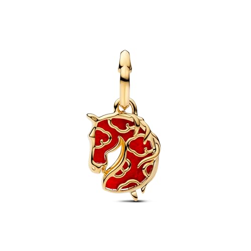 Gold Flower Family Charms for Bracelet Bead Charm for Women Jewelry Present - style: horse charms