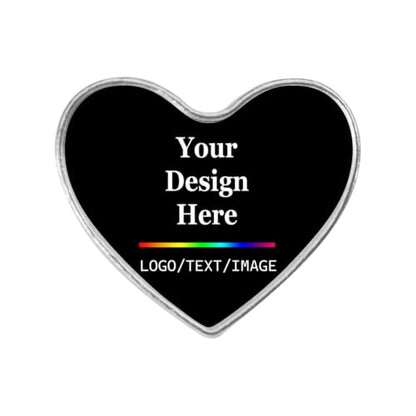 Custom Lapel Pins With Logo - Custom Pins Customized Buttons for men Customized Pin Bulk - color: Love-Silver