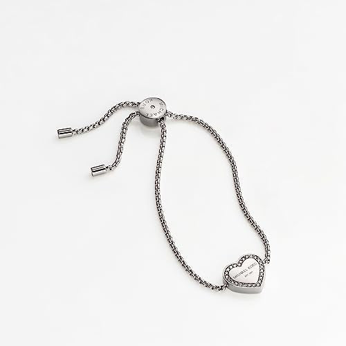 Michael Kors Silver-Tone Bracelet for Women; Bracelets; Jewelry for Women - color: Heart Chain