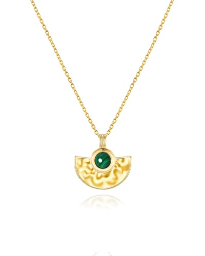 SNGIA 18K Gold Plated Stackable Adjustable Curved Horizontal Bar with CZ Pendant Necklace For Women by SNGIA, Dainty Drop Layered Trendy Birthstone Gemstone Charm Statement Jewelry Gifts, Bohemian Vintage Handmade Unique Cute Thin Skinny Dainty Chain Bead