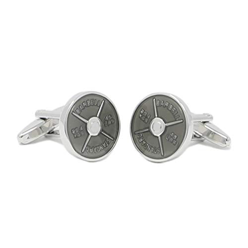 Novelty Sports Theme Cuff Links For Men Father's Day Birthday Gift Fancy Cufflinks - style: 45LBS