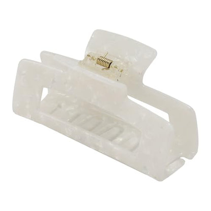 VOCOSTE Hair Claw Clips, 4" Large for Thick Hair, Pear White | Strong Non-Slip Hold, Half Ups, Acetic Acid Hair Clips for Durability, Secure Chic Daily Styles - color: Pear White