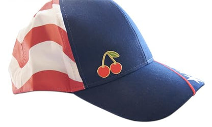 Novel Merk Fruit Lemon, Strawberry, or Orange Appreciation Lapel Pin, Hat Pin & Tie Tack Set with Clutch Back - style: 3-Cherry