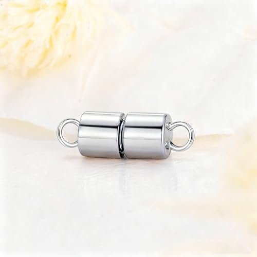 925 Sterling Silver Lobster Clasp for DIY Necklace Bracelet Jewelry Making, Double Spring Clasp with Closed Jump Rings, Necklace Extender Clasp Connector Bracelet Extension (Style 15) - style: Style 15