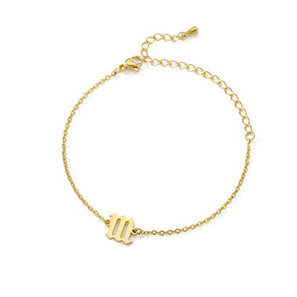 PAMTIER Angel Number Ankle Bracelet for Women Adjustable Chain | Stainless Steel, Dainty Simple Numerology Jewelry Gift - color: 5.5+2.8inch, Gold 111