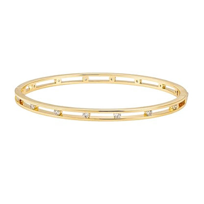 Bangle Bracelets for Women, Dainty Delicate Stacking CZ Diamond Bracelet, 18K Gold Plated Silver, Gold Jewelry, Mother’s Day Gifts for Mom - style: 01-Gold Lace Diamond