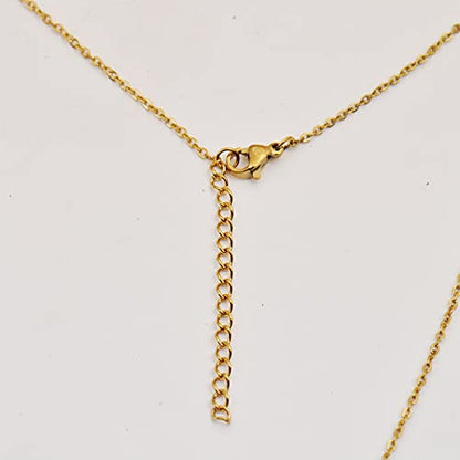 HUAN XUN Custom Name Necklace for Women Stainless Steel Customized Jewelry | 18k Gold Plated Nameplate Heart Pendant,Adjustable Delicate Chain,Personalized Gifts for Mother Day Christmas Birthday - color: Alexa - Gold