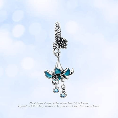 KUNSIR Charms Beads fits Pandora Charm bracelets for Woman 925 Sterling Silver Dangle Pendant Bead Jewelry Beads Gifts Happy Birthday Charms for Women Bracelet&Necklace - style: Angel Lucky Symbol Three Piece Set Charm