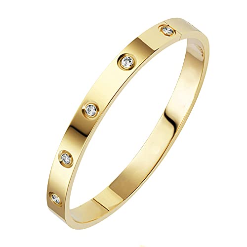 3pcs/set Classical Handmade Braiding Bracelet Hip Hop Men Pave CZ Leopard Head Roman Numeral Bracelet Stainless Steel Jewelry - color: 3pcs K Gold
