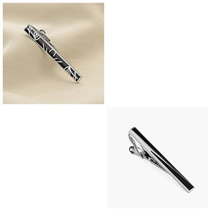 wynameleri Tie Pins for Men Silver Black 3 Pcs 10 PCS Short Tie Clip Set 2.3, 2.4 Inch Business Shirt Necktie Pinch for Men - color: T0310016