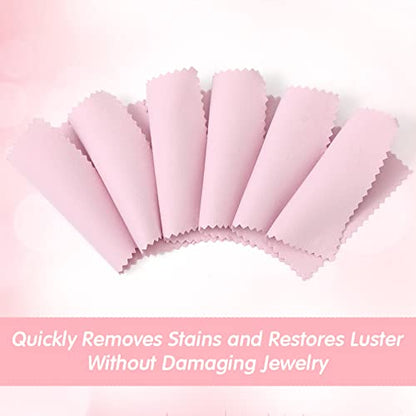 Tessco 400 Pcs Jewelry Cleaning Cloth Bulk, Jewelry Polishing Cloths, Silver Cleaning Cloth for Sterling Silver, Gold, Platinum, Coins, Watch