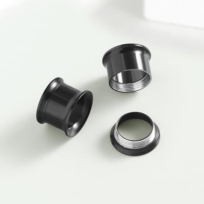 Aienid 2 Pcs Stainless Steel Dangle Gauges, 6mm-20mm Ear Tunnels Expander Plugs Stretcher Piercing Body Jewelry for Men Women - color: Cross, size: 14mm (9/16")
