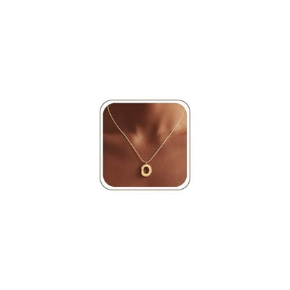 14K Gold/Silver Plated Dainty Snake Chain Layered Necklace for Women | Irregular Oval Pendant Minimalist Dainty Statement Gold Layering Everyday Jewelry - color: Gold - Warm