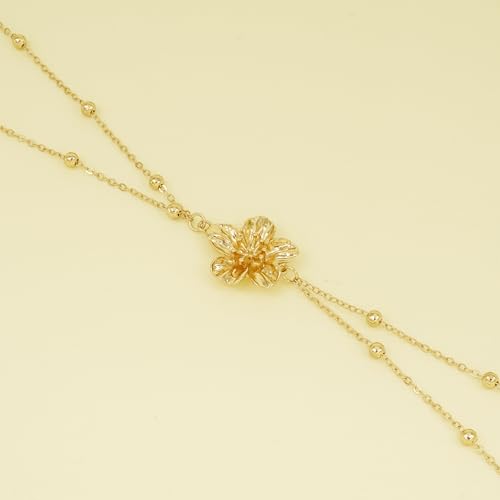 14K Gold Plated Belly Chain for Women, Boho Bikini Waist Jewelry | Adjustable Fit, Dainty Layered Look, Pearl, Shell & Starfish Options, Boho Body Jewelry, Beach, Vacation - color: Gold-Plated 5