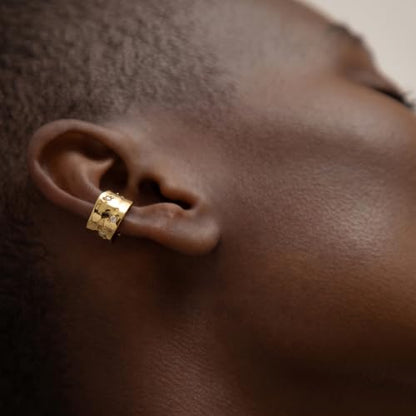 Gold Ear Cuff Earrings for Women Non Piercing Hoop | Clip on,Wrap Cartilage,14K Gold Plated,Dainty Small Simple,Hypoallergenic Everyday,Lightweight,Illusion Jewelry - color: 07. Irregular Band