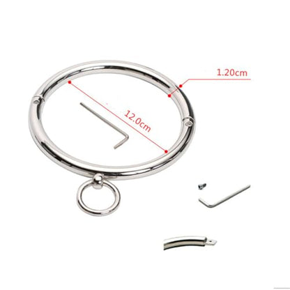 Elevate Your Look with a Polished Stainless Steel Locking Necklace: Women's Chunky Neck Collar Jewelry