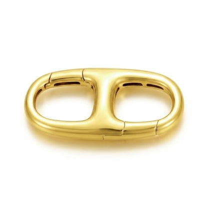 925 Sterling Silver Double Opening Lobster Clasp, Necklace Bracelet Anklet Jewelry Extender Clasp for DIY Jewelry Making (Style 6-Yellow) - style: style 6-yellow