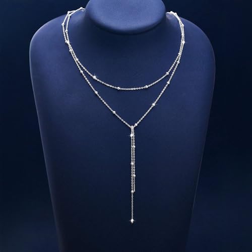 Otxas Lariat Necklace for Women Long Y Shaped Necklaces for Women Drop Necklace Y Shaped Jewelry - color: Style 1