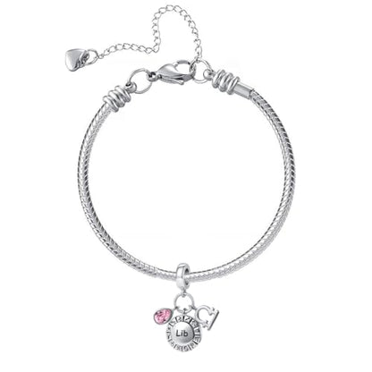 NanMuc Constellation Charm for Women Bracelets Horoscope Zodiac Sign Teardrop Birthstone Birthday Anniversary Dangle Bead for Mom Grandma - style: Scorpio(10.24-11.22)