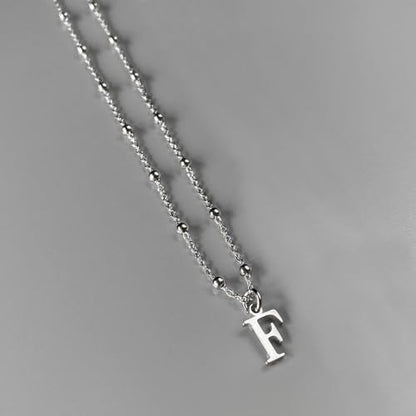 Initial Necklaces for Women, Dainty A-Z Pendant Letter Charm Necklace Personalized Name Necklaces for Women Trendy Jewelry Gift - color: K, style: Silver