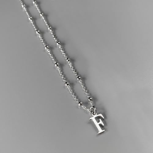 Initial Necklaces for Women, Dainty A-Z Pendant Letter Charm Necklace Personalized Name Necklaces for Women Trendy Jewelry Gift - color: E, style: Silver
