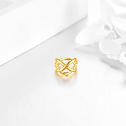 KECHO 14K Gold Ear Cuff Earrings Hypoallergenic Non Piercing Cartilage Earring Jewelry Gifts for Women - style: Celtic Knot