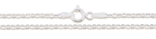 Sterling Silver Rolo Chain 2.1mm Solid 925 Italian Round Cable Chain Necklace