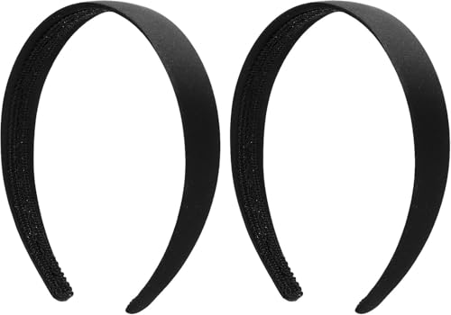 Black Velvet Padded Headband, Non-Slip Soft Hair Band, Elegant Hair Accessory for Women Daily Party and Special Occasions