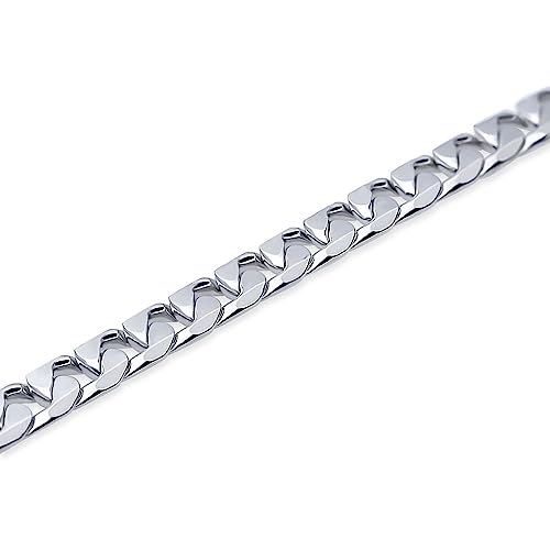 BERRICLE Curb Chain Anklet Ankle Bracelet for Women, Base Metal