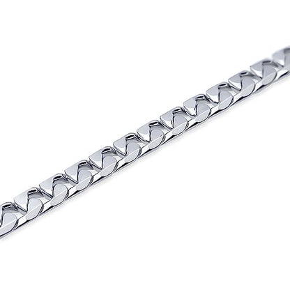 BERRICLE Curb Chain Anklet Ankle Bracelet for Women, Base Metal