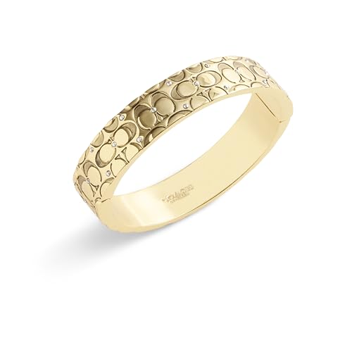 Coach Women's Signature Quilted Bangle Bracelet - color: Golden Shadow