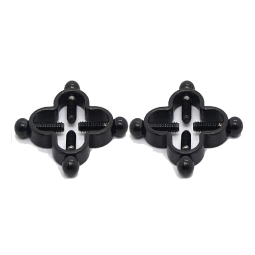 2Pcs Four Leaf Clover Non-Piercing Nipple Rings Stainless Steel Fake Nipple Rings Shield Barbell Ring Nipple Piercing Summer Beach Faux Body Jewelry for Women - color: Black