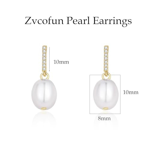 Gold Earrings for Women Trendy, Dainty Dangle Earrings 14K Gold Plated Drop Earrings Cute Wedding Earrings Fashion Prom Bridal Jewelry Gifts - color: Gold-A3