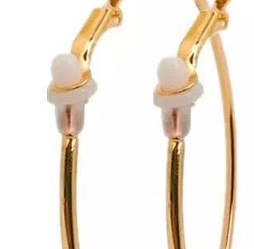 1 Pairs Stainless Steel Clip On Hoop Earrings for Women Fake Hoop Earrings Spring Hoop Earrings for Non-Pierced Ears Durability and Professional
