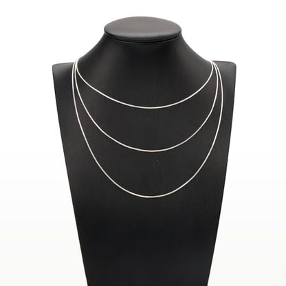 YOUBEIYEE 10 Pack Silver Necklace Set Delicate Square Rolo Chains Bulk | for Women Jewelry Making DIY - color: Silver Box