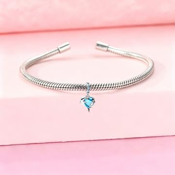 925 Sterling Silver Charms Pendants Mom Heart Dog koi fish Sea Turtle Football Charms for bracelet Pendants Beads Mom Sister Wife Family, Friends, Birthday gifts - style: Dolphin Pendant