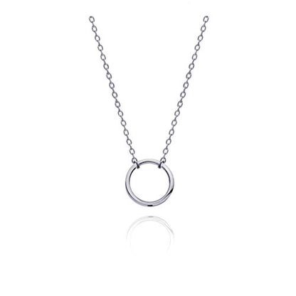 S.Leaf 18K Gold Plated Cubic Zirconia Choker Necklace for Women 925 Sterling Silver Layered Coin Moon Star Heart Circle Crystal Lariat Pendant Necklaces Gifts for Women Trendy - color: Circle_Silver