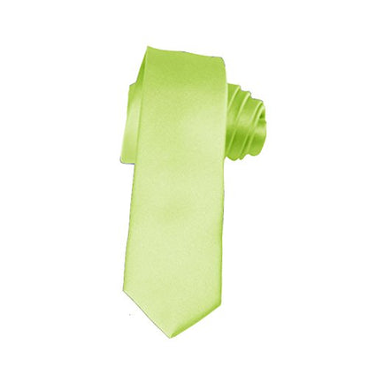 K. Alexander Skinny Ties - Multiple Solid Colors - Classic 2" width - color: Pear Green