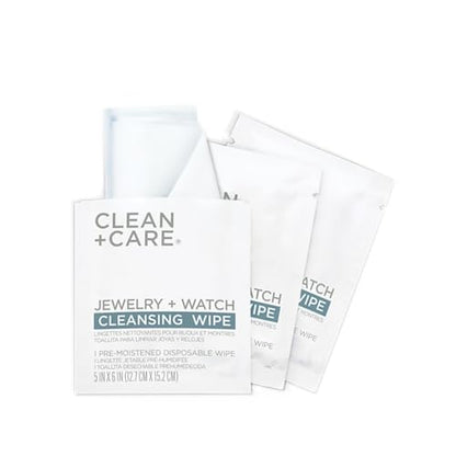 Travel Jewelry Cleaning Essentials, Wipes, Pen & Solution - color: Jewelry and Watch Cleansing Wipes