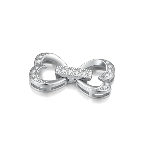 925 Sterling Silver Double Opening Lobster Clasp, Necklace Bracelet Anklet Jewelry Extender Clasp for DIY Jewelry Making (Style 12) - style: style 12