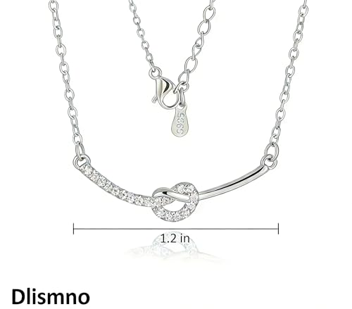 18K Gold Plated, Pt Plated Chain Necklace with Knot, Butterfly, Heart Pendant for Women, Delicate Minimalist Jewelry, 18-20 Inches - color: 18K Gold Knot
