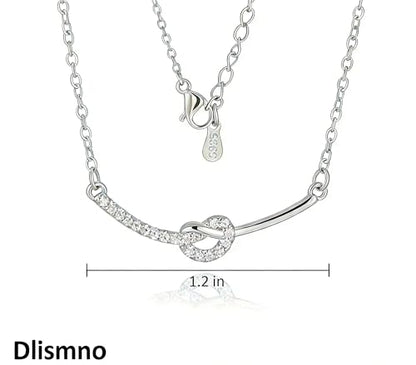 18K Gold Plated, Pt Plated Chain Necklace with Knot, Butterfly, Heart Pendant for Women, Delicate Minimalist Jewelry, 18-20 Inches - color: 18K Gold Knot