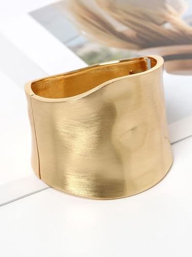 Chunky Gold Cuff Bracelet Chunky Bangles for Women Non Tarnish Modern Gold Jewelry Gifts trendy fashion fall fashion jewelry womens fashion - color: D-Bohemian style bracelet